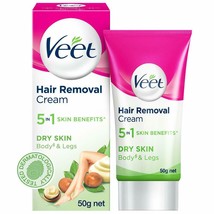 Veet Hair Removal Cream Dry Skin For Body &amp; Legs 50gms Free Ship - £12.61 GBP