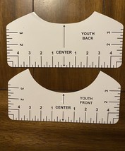 T-shirts Alignment Ruler Guides (8) Piece Set Youth And Adult Size - $15.83