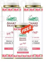 Snake Brand Prickly Heat Cooling Powder Japanese Sakura 2 x 280g + 140 g for FRE - £19.24 GBP