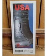 1992 AAA USA Vintage Street Map  Liberty Bell Philadelphia Pa George Obr... - $16.76 CAD