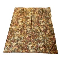 Vintage Floral Paisley Autumn Colors Formal Lined Brown Fall Tablecloth ... - $32.49
