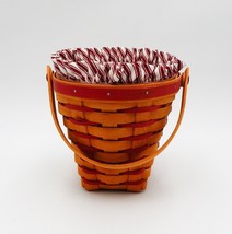 Longaberger Sweetheart Bouquet Basket Combo 1996 Protector Striped Liner - £25.88 GBP