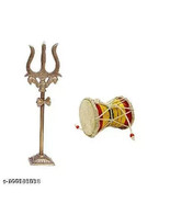 Shivling Trishul Statue with Square Stand and Hand Hammered (No 1) Woode... - €23,76 EUR