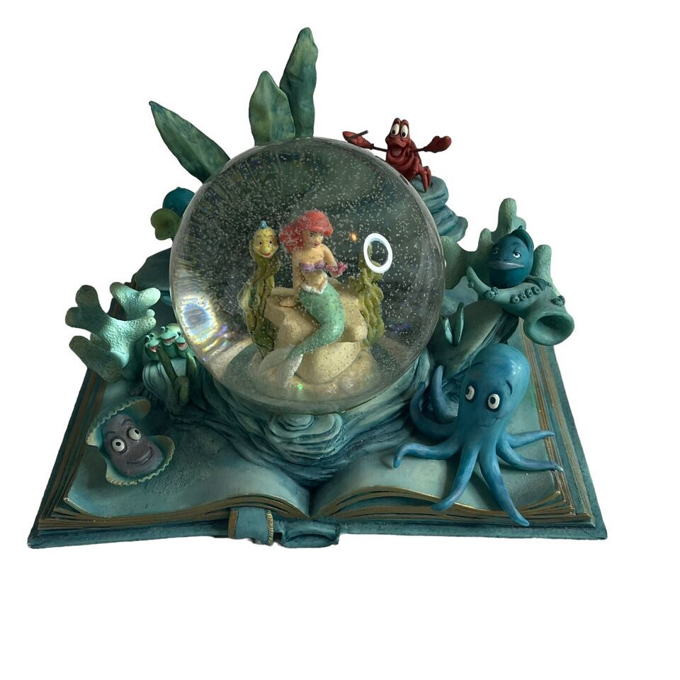 Disney Hallmark 2012 Wonders Within Collection Little Mermaid Snow Globe Ariel - $96.58