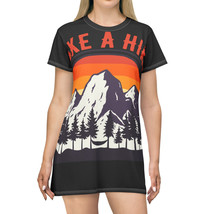 **Hiker Design All-Over-Print T-Shirt Dress (AOP)** that shows an adult ... - £33.98 GBP+