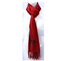 Dark Red - 6Pcs Winter Warm Plain 100% Cashmere Wool Wrap Scarf Scarves  - £67.57 GBP