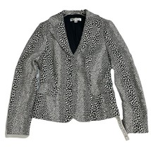 Kay Unger New York Blazer Womens Size 4 Tailored Fitted Animal Print Jacket New - £28.20 GBP