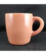 Early Primitive Hazel Atlas Tan Coffee Mug - Barrel Body C-Handle Nonsta... - £11.08 GBP