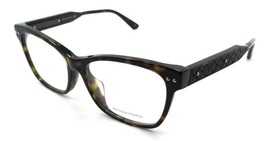 Bottega Veneta Eyeglasses Frames BV0016OA 002 53-15-145 Havana / Black A... - £86.49 GBP