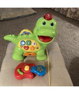 Vtech Chomp &amp; Count Dino Snack on Color and Counting Fun And Small Guita... - £11.00 GBP
