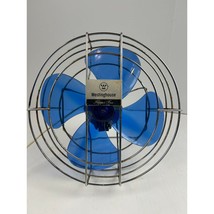 Working Westinghouse Flipper Fan Vintage 5-Blade Blue Plastic Guard Rusted - €64,83 EUR