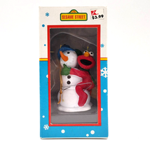 Kmart Sesame Street Kurt Adler Elmo Snowman Christmas Ornament w Box Jim Henson - £7.90 GBP