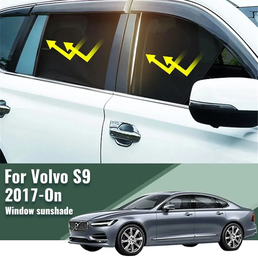 For Volvo S90 2017-2023 2024 Rear Side Window Sun Shade Visor Car Sunshade - £29.85 GBP+