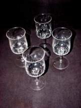 Set of 4 Lenox Pendant Wine Glass Pendant Pattern Hand Blown Cut Crystal - $39.59