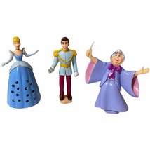 Disney’s Cinderella Magical Musical Castle Cinderella Prince &amp; Godmother Dolls  - £19.63 GBP