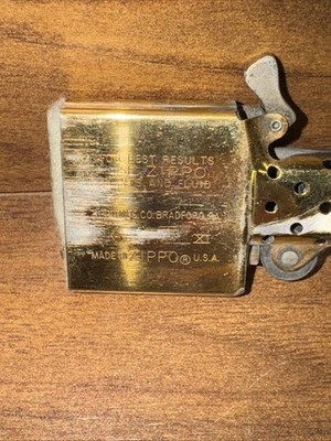 April Of 1996 Zippo Advertising Lighter Doral Tobaccoville NC Brass Finish Item image 10
