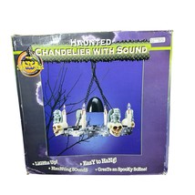 Vtg Gemmy Haunted 16” Spooky Chandelier With Sound &amp; Flickering Lights G... - €50,84 EUR
