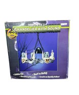 Vtg Gemmy Haunted 16” Spooky Chandelier With Sound &amp; Flickering Lights G... - $83.34 CAD