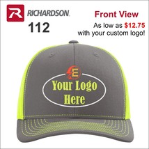 48 Richardson 112 Customized Embroidered Hats with Your Logo - £481.24 GBP