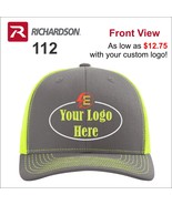 48 Richardson 112 Customized Embroidered Hats with Your Logo - $612.00