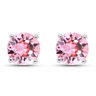 Pear-Shape Simulated Tourmaline Cubic Zirconia 925 Sterling Silver Stud Earrings Item image 7