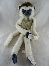 Wild Republic Plush Lemur White Gray Monkey hanging hook loop arms 18 inches - $14.84