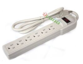 3FT 6 Outlet Power Strip Surge Protector AC125V 15A 60hz Plug AC Wall UL... - $11.95