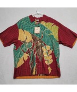 TOMMY BAHAMA Men’s Tropical Hawaiian Shirt Sz L Button Up Casual Samba F... - £43.10 GBP
