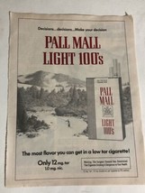 Vintage Pall Mall Lights Cigarettes 1979 Print Ad pa4 - £5.54 GBP