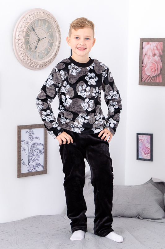 Pajama Set (boys), Winter,  Nosi svoe 6079-035-4 (lapky-na-chornomu) - $27.23+