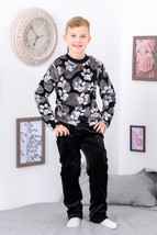 Pajama Set (boys), Winter,  Nosi svoe 6079-035-4 (lapky-na-chornomu) - $27.23+