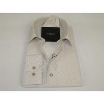 Men's Shirt Hankie By CASILA Turkey Cotton Blend 502100-01 Brown Dots image 3