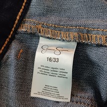 Jessica Simpson Wide Leg Utility Crop Women's Blue Denim Jeans Size 16/33 image 5