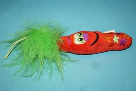 Kooky 8&quot; Beanbag Krew 19 Enrico #146 Plush Stuffed Green Fuzzy Hair Soft... - $10.75