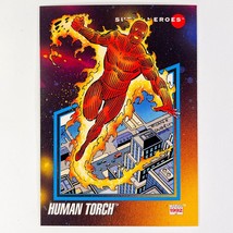 Marvel Impel 1992 Human Torch Super-Heroes Card 58 Series 3 MCU Fantastic Four - £1.16 GBP
