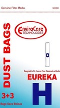 Eureka Vacuum Bags Type H - 3pk - OEM # 52323A - New Sealed Bag - £10.15 GBP
