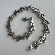 Beautiful Vintage Sterling Silver 925 Women's Jewelry Chain Bracelet Mar... - $160.00