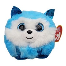 TY Puffies Collection Prince the Blue Husky Plush 3&quot; - 2020 - £4.63 GBP