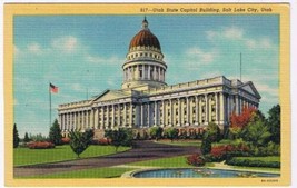Utah Postcard Salt Lake City Utah State Capitol Building - £2.32 GBP
