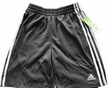 adidas Classic 3 stripes Shorts Youth Big Boys Large Essentials Knit Gra... - $6.79
