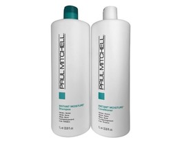 Paul Mitchell Instant Moisture Shampoo &amp; Conditioner 33.8 oz Duo Free Sh... - €58,52 EUR