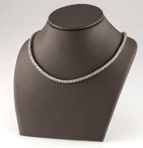 Zircon Cubique Argent Sterling Tennis Collier Délicat 16 &quot; - $249.47