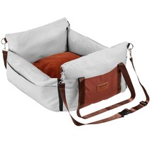 VEVOR Dog Booster Car Seat Pet Car Seat for Small Dog up to 25lbs Gray - $52.46
