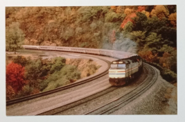 Eastbound Amtrak Passenger Train Horseshoe Curve Locomotive Postcard c19... - $6.99