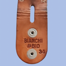 Vintage Mens Bianchi B10 Leather Belt Size 34 Pre-Loved Reversible Black & Brown image 3