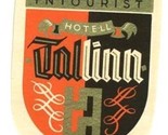 Hotel Tallinn Luggage Label Russia Intourist  - $10.89