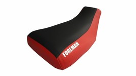 Fits Honda Foreman TRX500FPE Seat Cover 2005 To 2011 With Logo Red Sides Black - £29.92 GBP