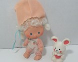 Strawberry Shortcake Apricot doll and Hopsalot Bunny Vintage 1979 + comb - $19.79
