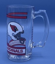 Arizona Cardinals  NFL Vintage Heavy Glass Bar Beer Mug. *Pre-Owned* - $14.85