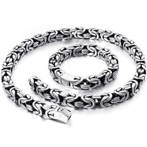 Braided 12.5MM Wide Link Chain Bracelet Men Stainless Steel Mens Bracelets Neckl - $121.98